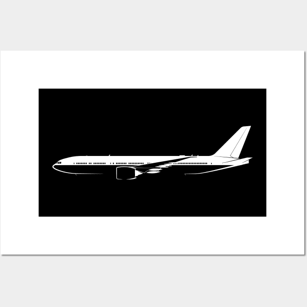 777-8 Silhouette Wall Art by Car-Silhouettes